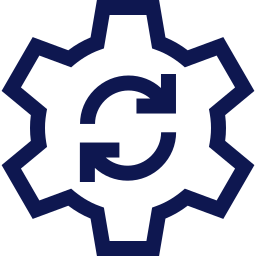 Ícone de Melhoria contínua em todos os processos